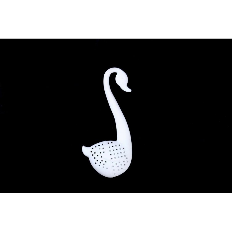Swan Shaped Novelty White Tea Infuser Strainer Filter